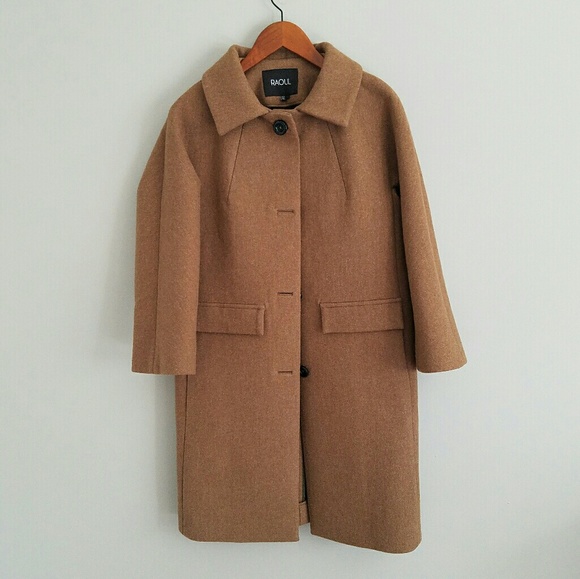 Raoul Jackets & Blazers - NWOT Raoul Wool Tan Coat 2